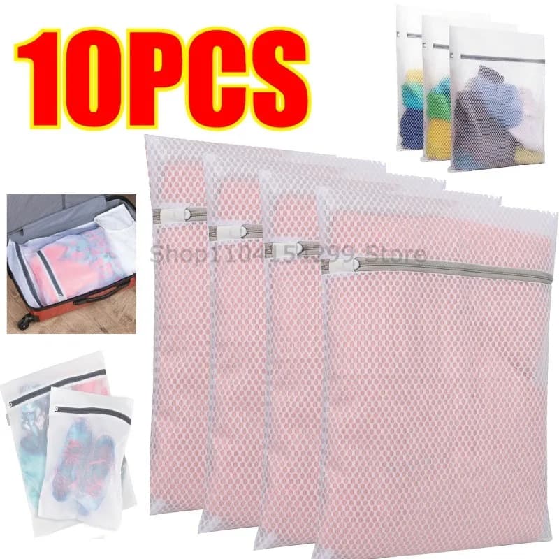 Lead-free mesh linen bags with sturdy zipper for delicate 3 bags to wash durable laundry protect clothes in the washing machine