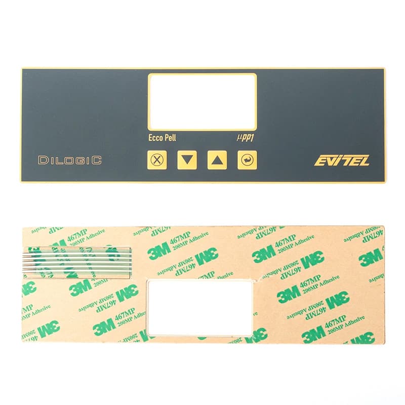 Custom slim film switch with circuit socket button PVC control panel sticker for electronic component of DIY Kit Arduino