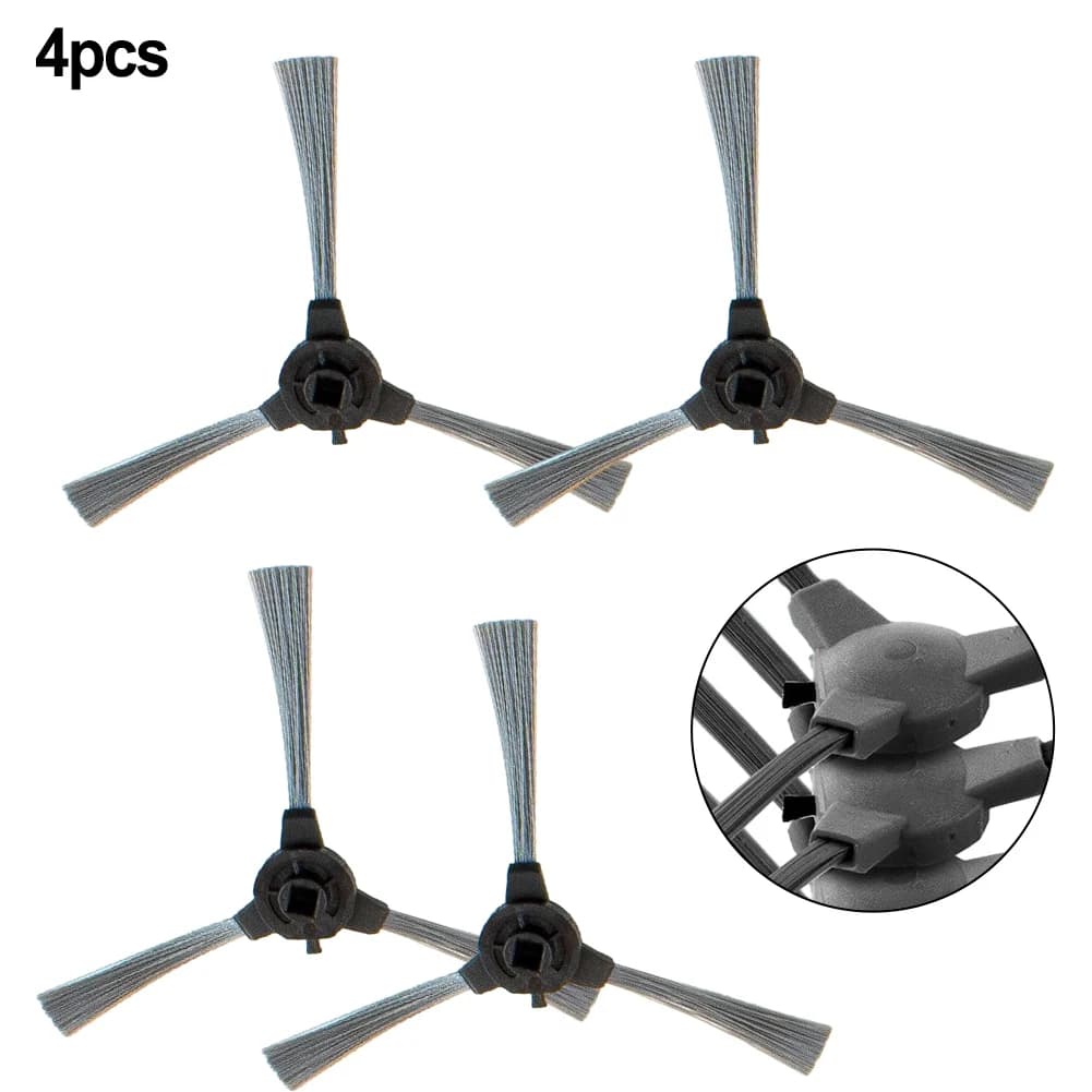 Set di 4 spazzole laterali di ricambio per robot aspirapolvere Cecotec Conga 2290, accessori per la pulizia.