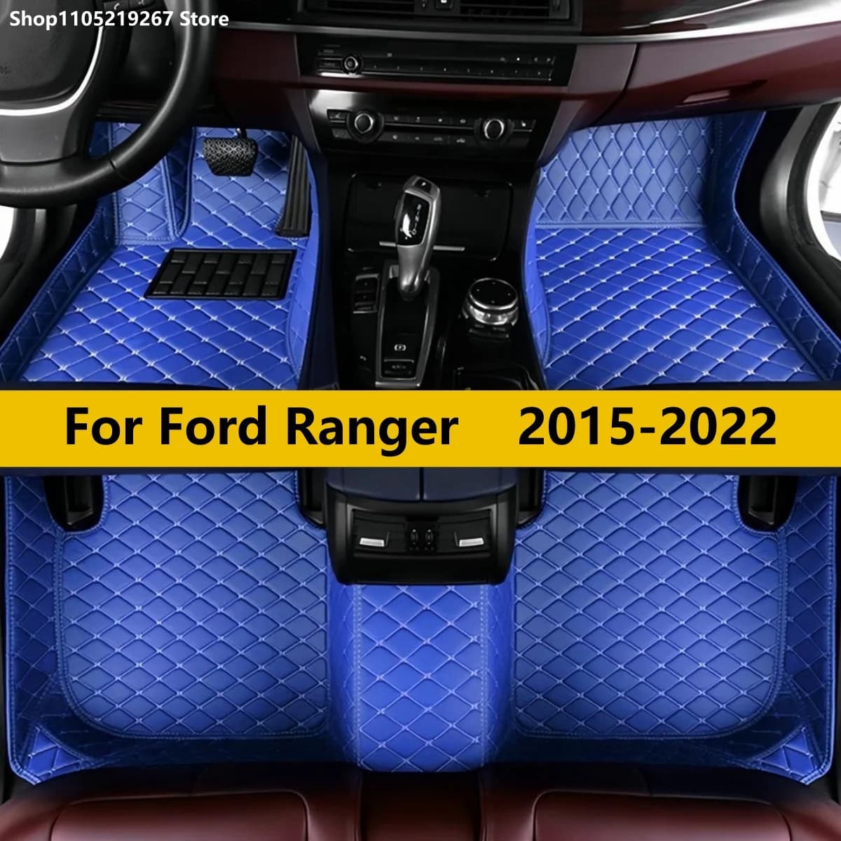 Car mats For Ford Ranger 2015 2016 2017 2018 2019 2020 2021 2022 Auto custom car mat interior accessories cover