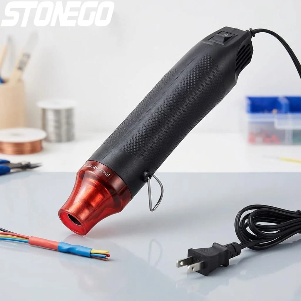 Heat Gun 110V 220V Electric 300W Hot Air Gun Power Tool with Stand for Shrink Wrapping DIY Craft Temperature Heat Tool