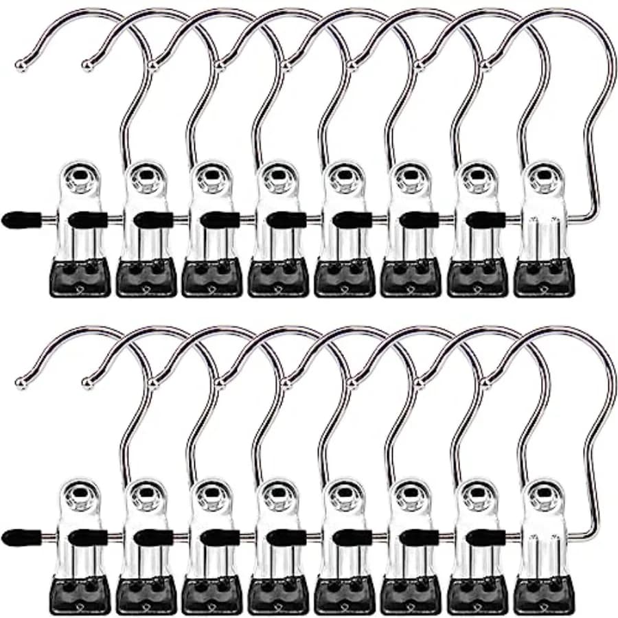 Clip appendiabiti, Ganci appendiabiti, Mollette per bucato, Morsetti organizer per armadio, Clip per calzini e asciugamani, Resistenti per vestiti