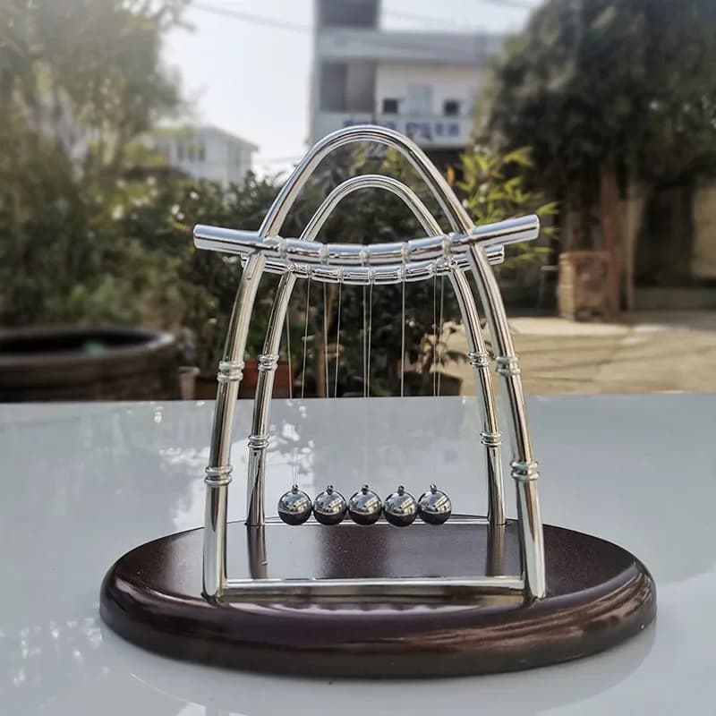 Sail Shaped Swing Ball Perpetual Instruments Newton's Pendulum Cradle Balance Ball Home Office Tabletop Decoration Ornaments