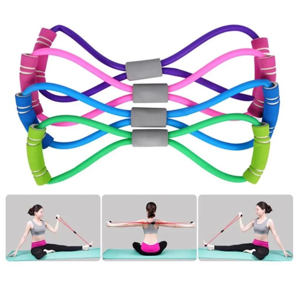 Yoga 8 parole espansore toracico corda sport allenamento palestra fascia elastica fasce di resistenza elastico 8 parole estrattore accessori dimagranti