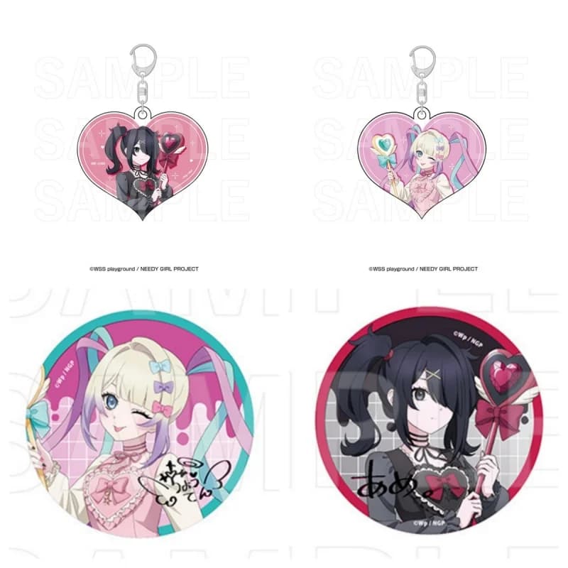 Game NEEDY GIRL OVERDOSE 6cm Ame-chan KAngel Acrylic Pendant Keychains Bag Decorations Animation Periphera