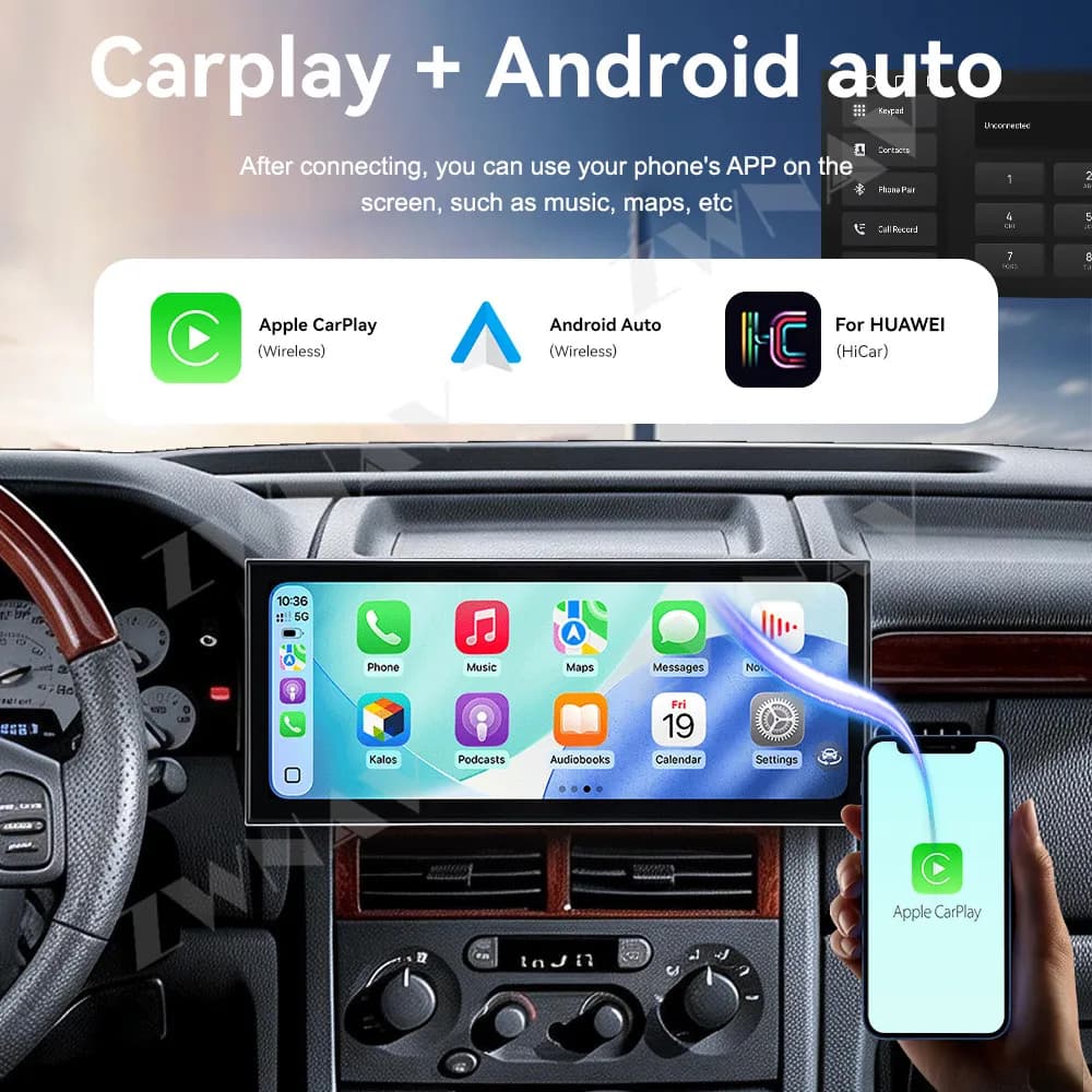 Android 15 15.8 Inch HD Touch Screen For Jeep / Grand Cherokee 1998-2005 Car Gps Multimedia Player Car Interior Accessories
