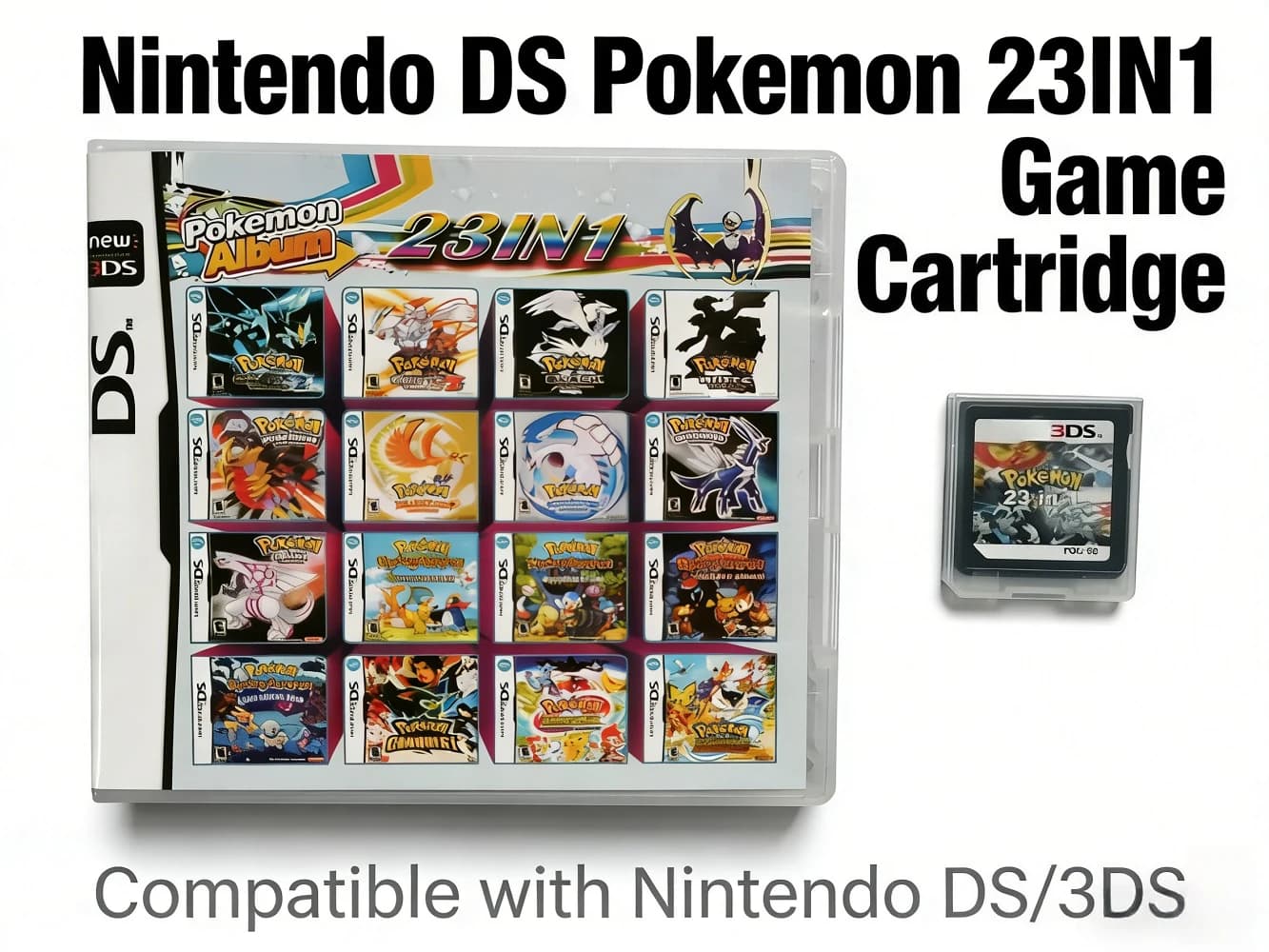 Cartuccia di Giochi Video 23 in 1/468 in 1 MULTI CART Super Combo per DS NDS 3DS XL 3DSXL 2DS NDSL