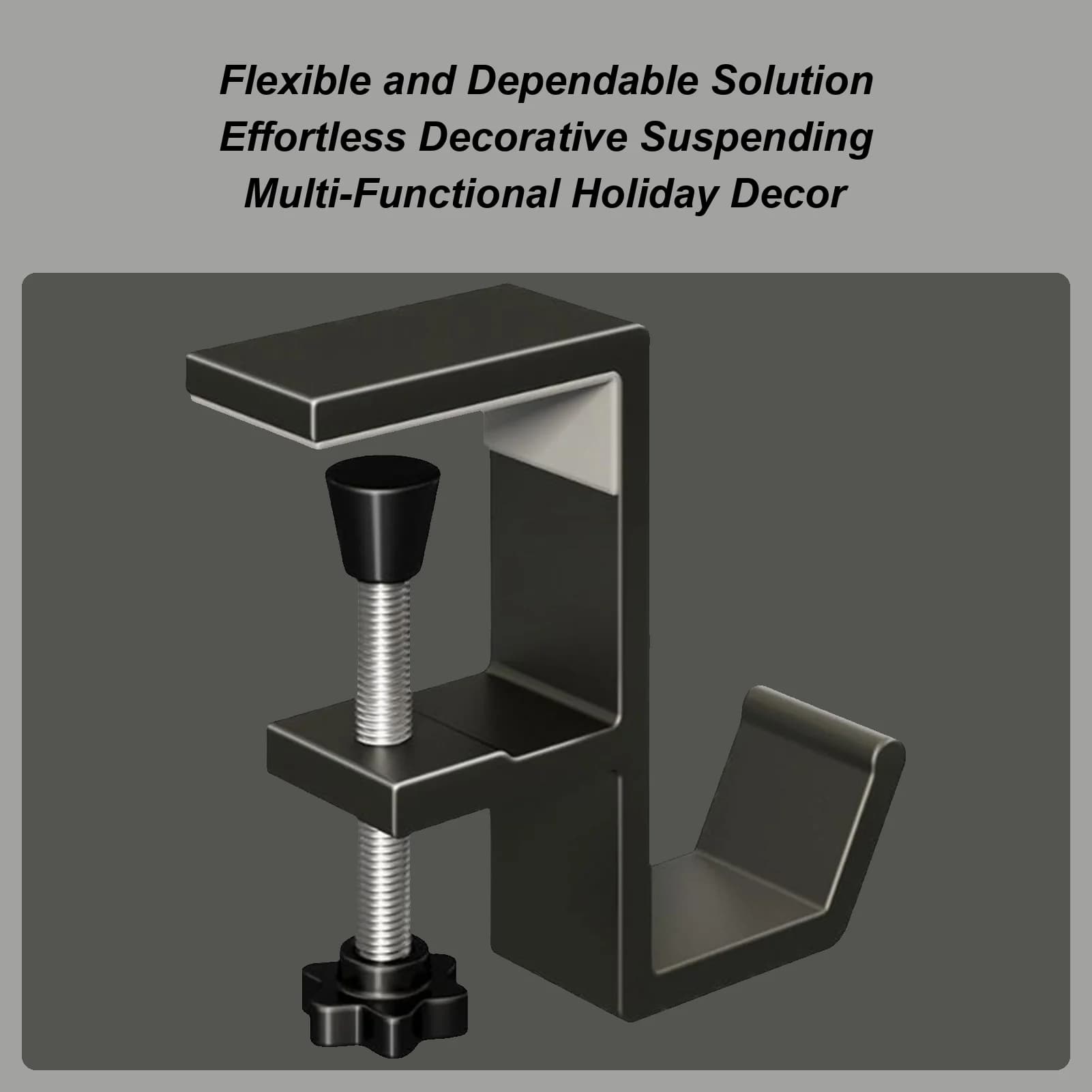 Desk Bag Holder No Punching Fireplace Christmas Stockings Holder Hook Desk Mount Handbag Hangers for Dormitory Rental Party