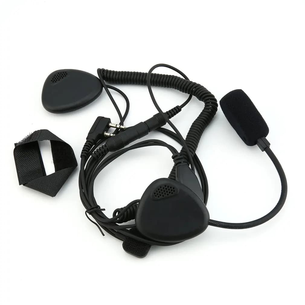 Aggiornamento auricolare Finger PTT casco moto auricolare MIC per KENWOOD TYT BAOFENG UV-5R RETEVIS H777 PUXING Walkie Talkie C2242A