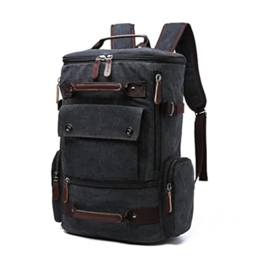 Zaino Vintage in Tela, Borsa da Viaggio Casual, Zaino per Laptop da 15.6 Pollici, Zaino per Escursionismo e Campeggio