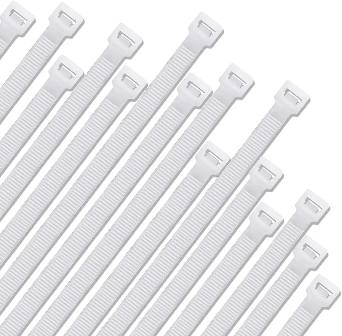 Fascette stringicavo in nylon resistenti, confezione da 30, 60 cm, per gestione e organizzazione dei cavi