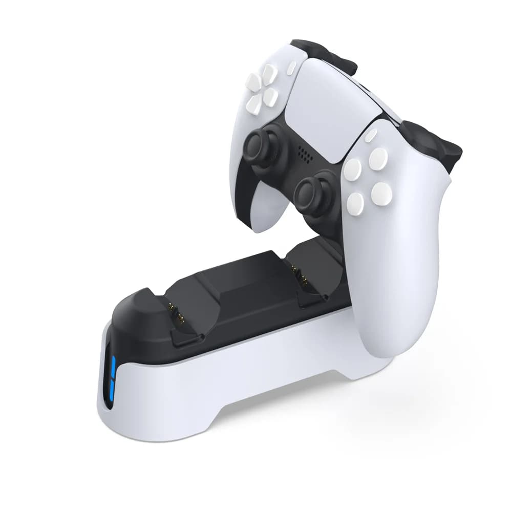Charging Base For PS5 Controller Charger Stand Double Dock Compatible With PS5 Gamepad Accessories With LED Screen TP5-1501S