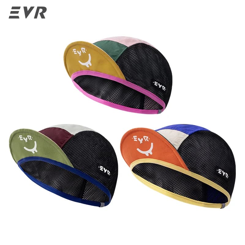 EVR Cycling Small Cloth Cap Printed Small Cap Sports Outdoor Hat Quick-drying Sweat-absorbent Hat Road Bicycle Helmet Lining