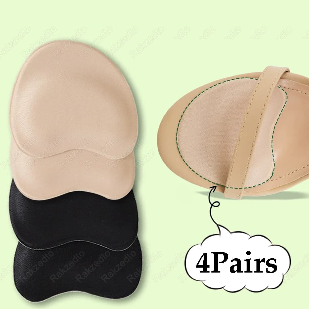 8 pezzi cuscinetti per l'avampiede sandali da donna tacchi alti solette antidolorifiche cuscinetti per scarpe antiscivolo per scarpe troppo grandi riducono le dita dei piedi riempibili
