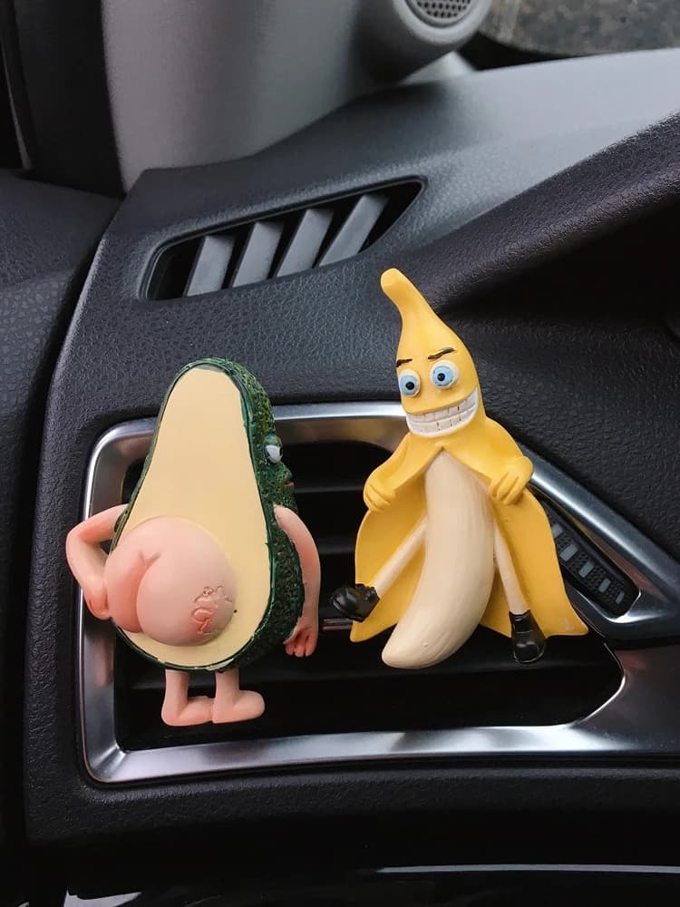 Creative Ornaments for Car Banana Car Air Grips Perfume Clip Deodorant for Environments Car Interior Decoration