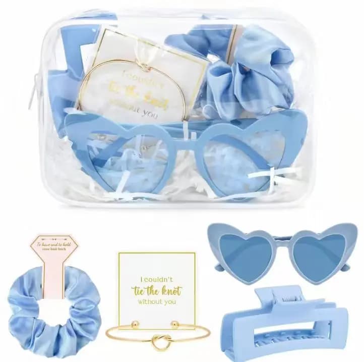 The bridesmaid party supplies set is the perfect gift for brides' wedding parties, overnight parties, pajama parties, and bachel