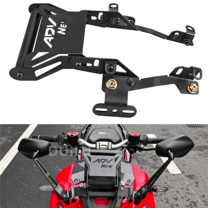 DUILU Moto Del Telefono Mobile GPS Piastra di Navigazione Staffa di Supporto Per HONDA ADV 150 160 2022-2025 Moto Supporto Integrato