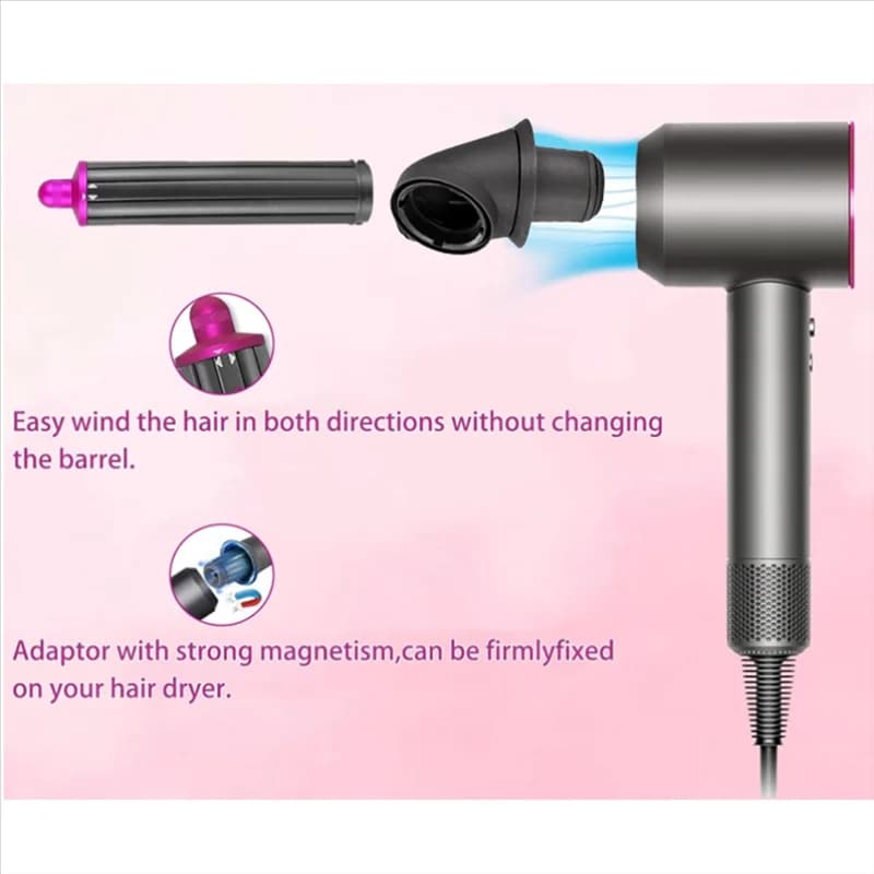 AA20-40MM Bars for curling long hair for Dyson SHS01 HS05 with cylinder comb adapter that transforms the hair dryer in iron B hair curler