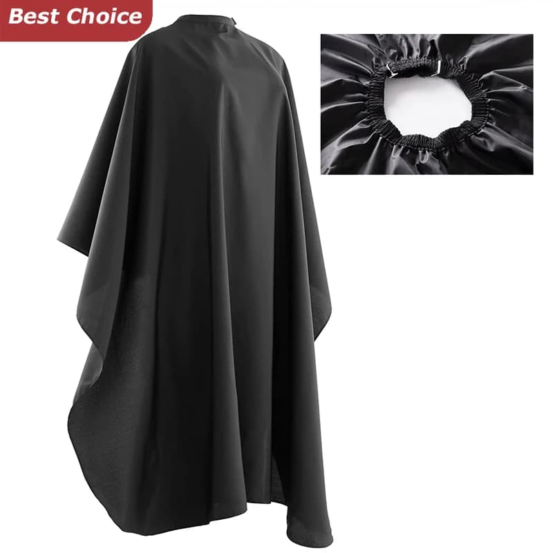 Professional Salon Hair Cutting Cape Barber Cape for Men/Women Adjustable Snap Button with Waterproof Hairdressing Salon Cloak