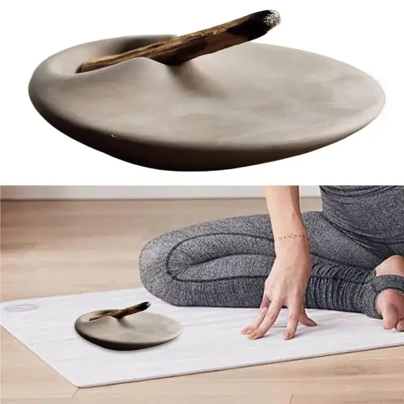 Portaincenso in ceramica Irregula Portaincenso in ceramica semplice Pomelo Bruciatore di incenso zucca per meditazione yoga Zen