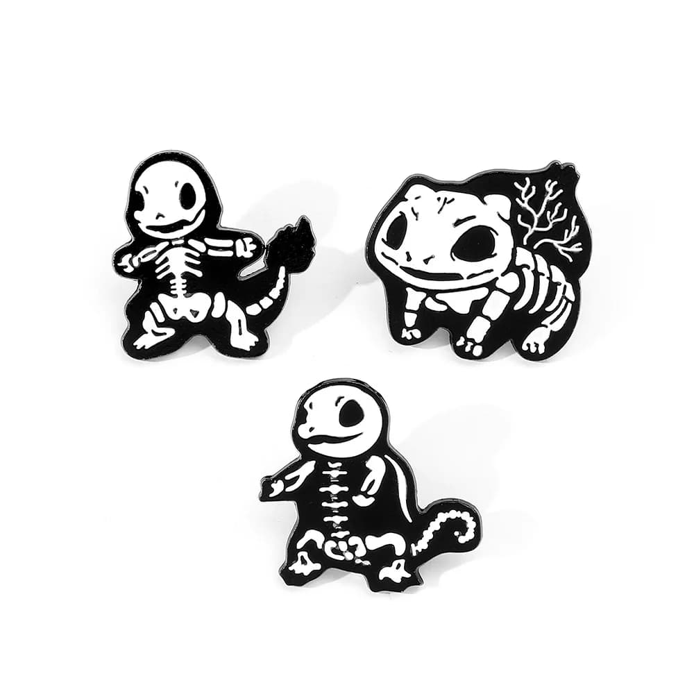 Personality Cartoon Brooch Funny Charmander Enamel Pin Wallet Backpack Clothing Jewelry Metal Badge Accessories Gift for Friends