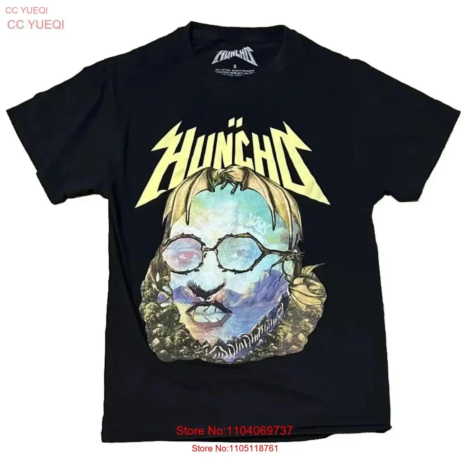 Huncho Quavo The Migos 2019 Solo Album Black T Shirt Size Small vintage Washed streetwear Casual Breathable Soft Stylish