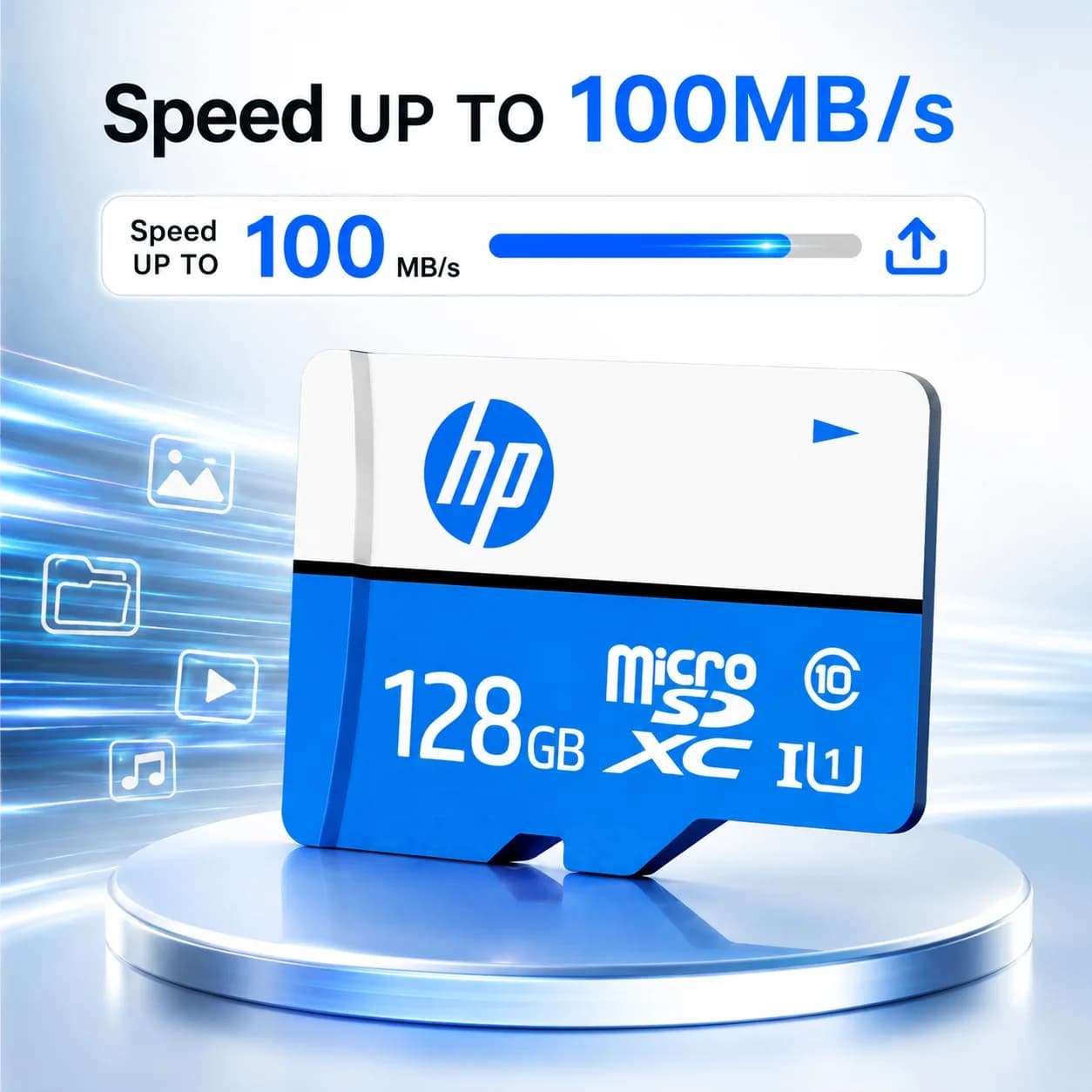 Scheda di Memoria Originale HP 128GB 64GB 32GB TF SD Card A1 V30 Classe 10 UHS-1 Alta Velocità Compatibile con Dash Cam e Telecamere di Sorveglianza