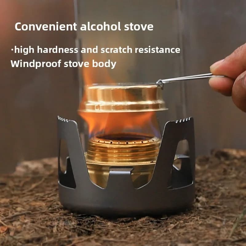 Portable Mini Alcohol Stove Liquid for Camping, Picnic, Cycling, BBQ, Water Fishing & Bubbles