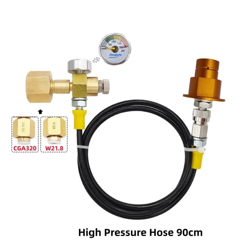Soda Line to External CO2 Tank Carbon Dioxide Bottle for Sodastream Terra DUO Art Quick Connect Maker Sparkling Water Adapter