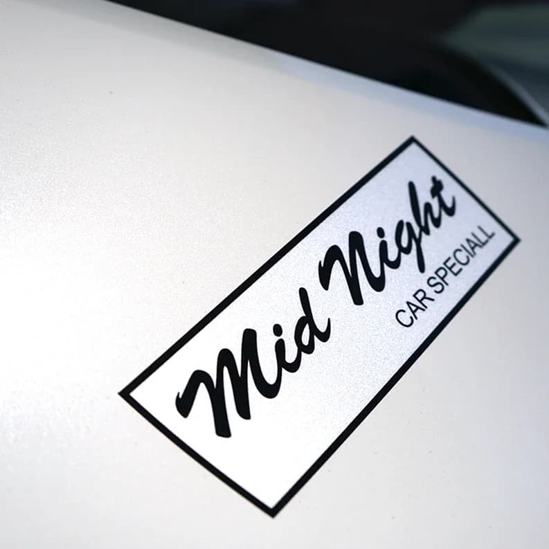 Midnight Racing Sticker Vinyl Decal Waterproof Car Bike Helmet Laptop Decoration Accessories