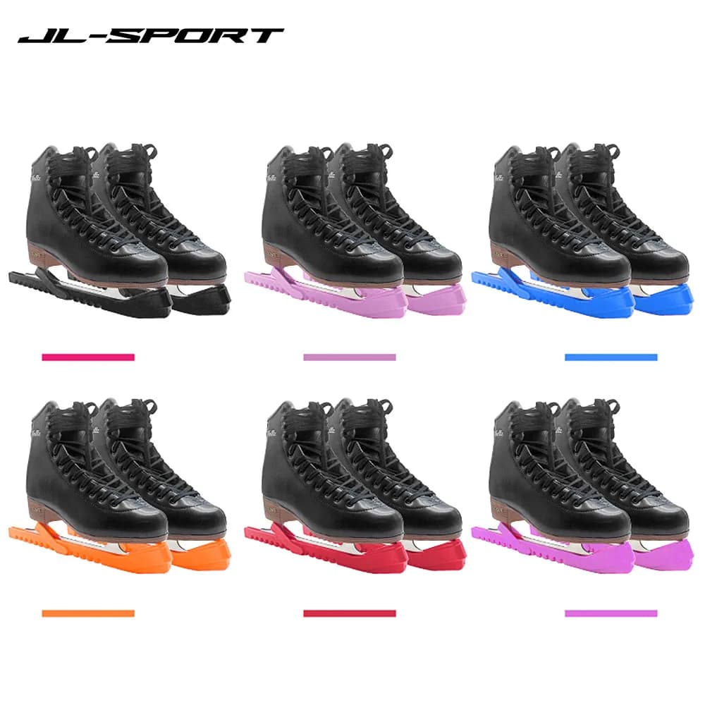 1 Paio di Coprilama per Pattini da Ghiaccio e Pattini Artistici, Protezione Regolabile Anti-Perforazione per Lame di Pattini da Hockey, Manicotto Scalabile per Lame