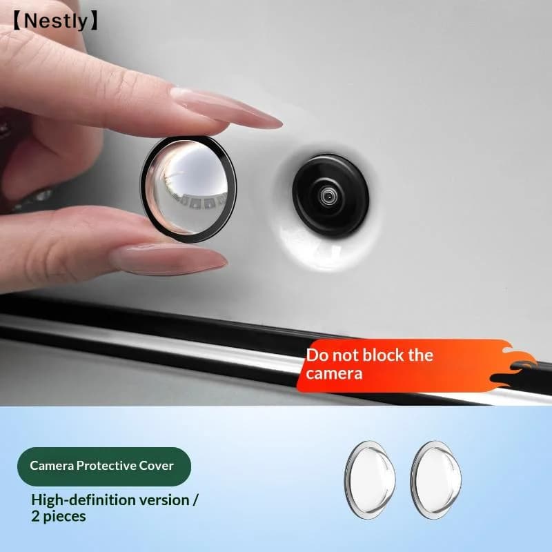 Universal Car Camera Lens Protector 2PCS Rear View Backup Camera Cover 360° Camera Protection Waterproof〔Nest〕