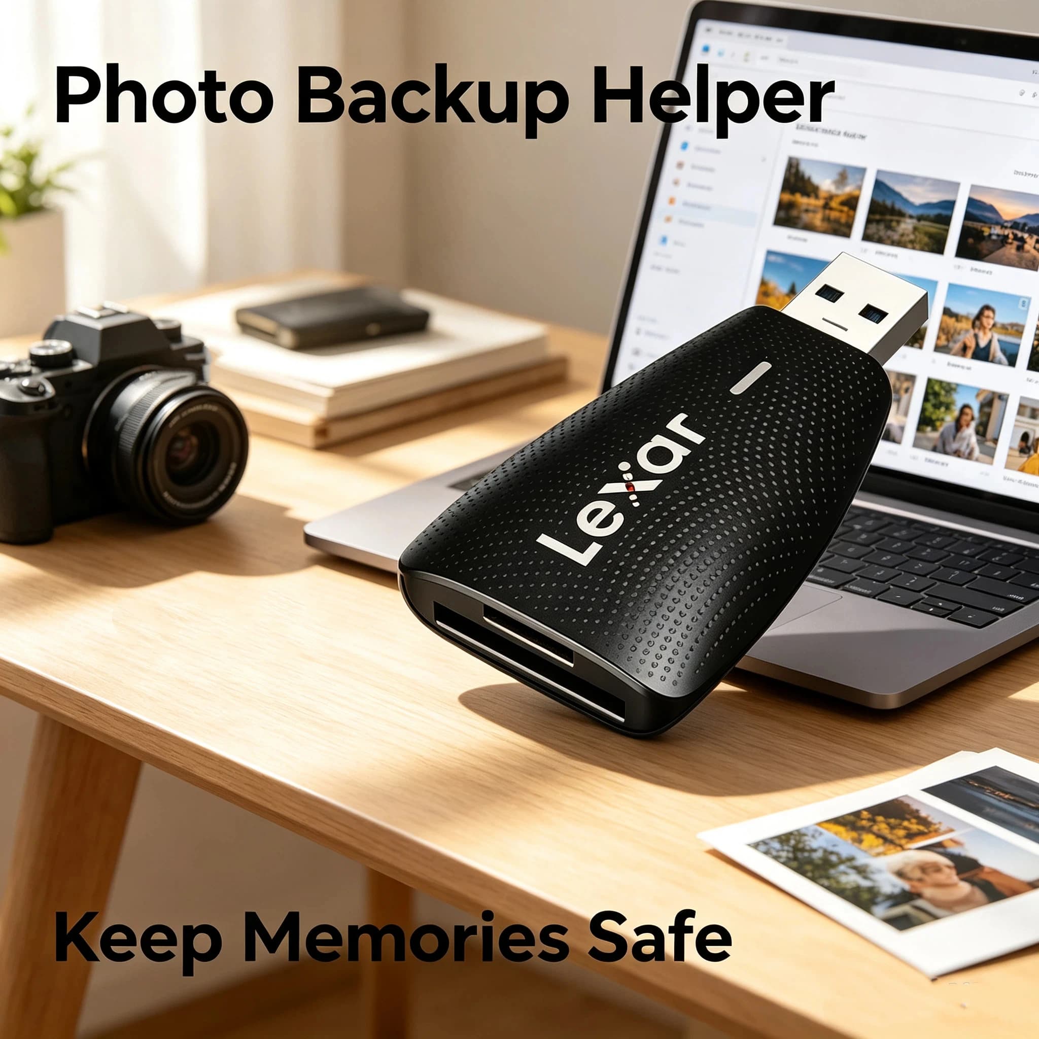 Lexar Portable Card Reader USB 3.1 SD TF Adapter Mini Design for Travel Photography PC Laptop