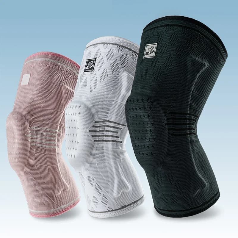 Veidoorn professional knee brace with double side spring support, knee protection with shock absorption, for sports, men and women