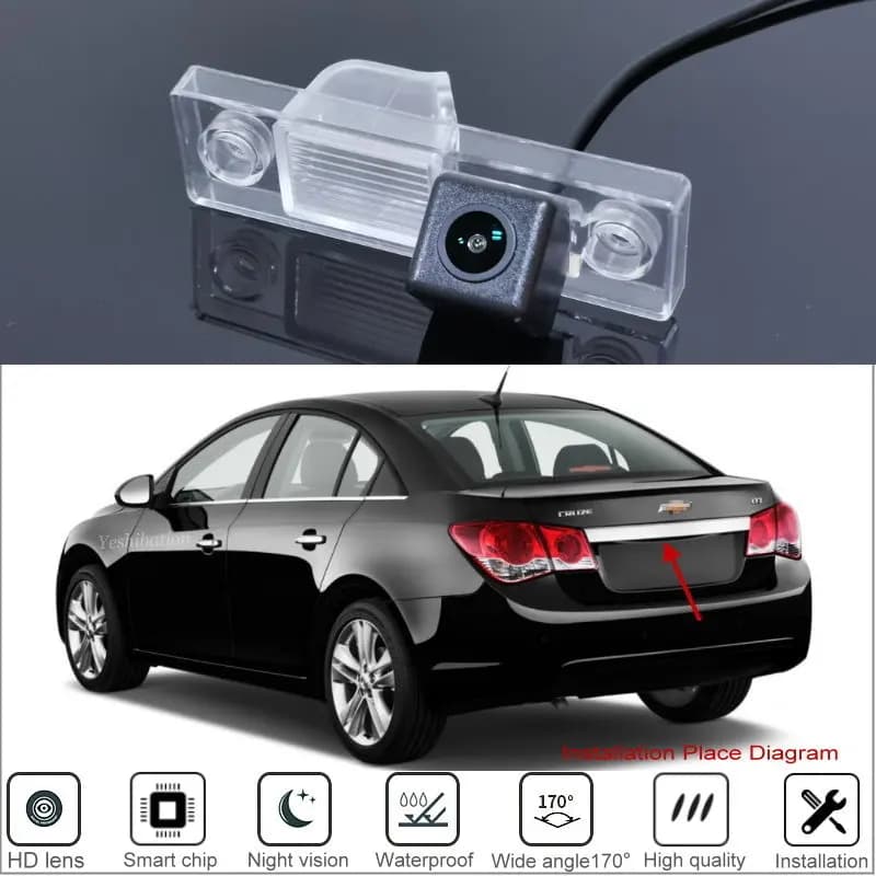Auto Telecamera di retromarcia per retromarcia per Chevrolet Cruze/Holden Cruze berlina 2011 2012 2013 2014 Per Parcheggio HD Visione notturna