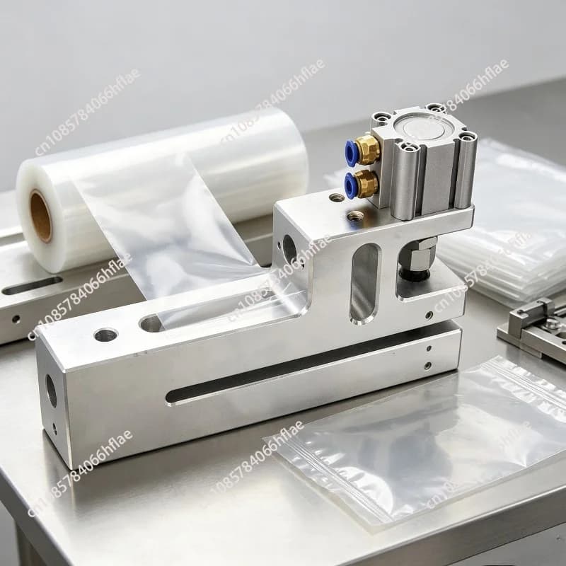2-10mm Round Hole Pneumatic Punching Machine 150mm Feeding Width PP PE Plastic Film Bag Puncher for Packaging
