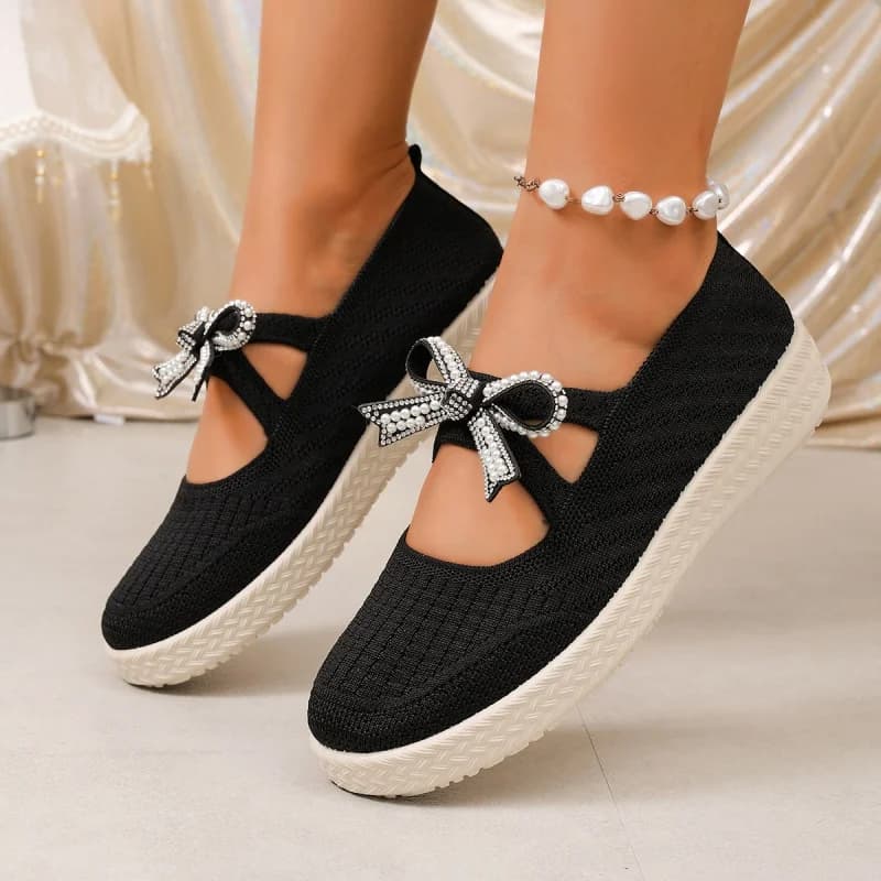 *Fashionable Hot Selling Breathable Loafers for Women Spring and Autumn New Round Toe Thick Sole Comfortable Casual Single Shoe