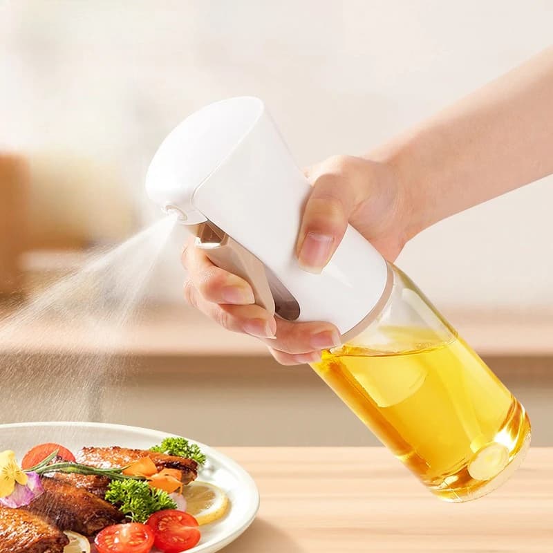 Spray Bottle Glass Kitchen Household Air Fryer Spray Bottle Edible Oil Atomized Mist Oil Tank