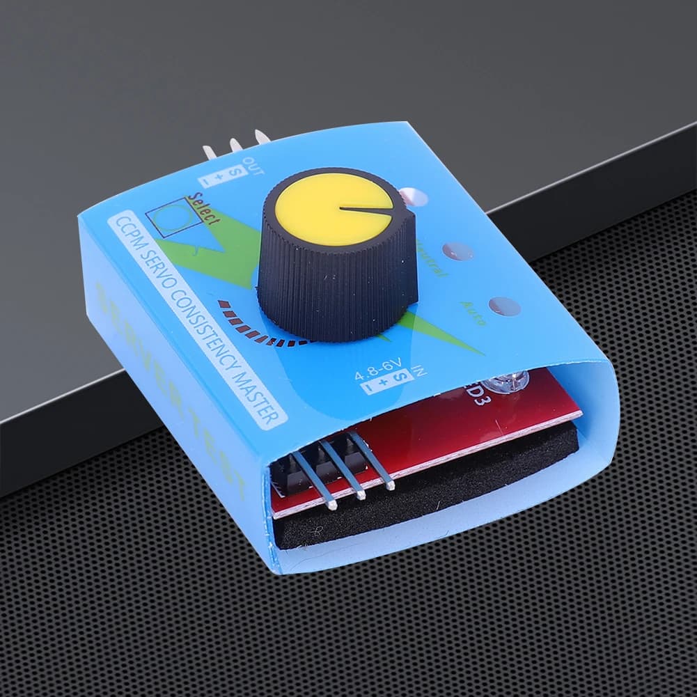 Tester Digitale per Servocomandi DC 4.2-6.0V, Regolatore di Velocità a 3 Canali, Tester per Servocomandi per Elicotteri RC, Auto e Barche