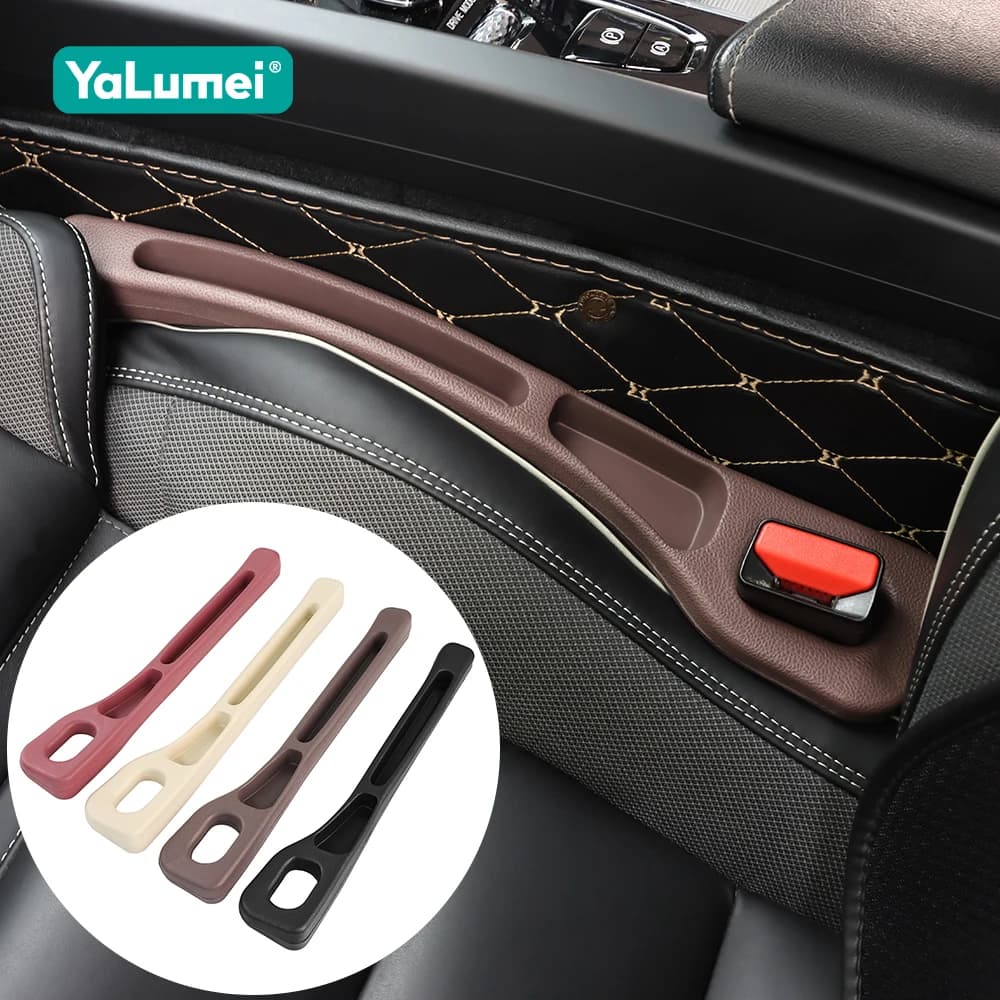 Per BMW X1 E84 F48 X2 F39 X3 E83 F25 X4 F26 X5 E53 E70 X6 E71 2PCS Seggiolino auto Strisce a prova di perdite Gap Cucitura laterale di riempimento Stoccaggio