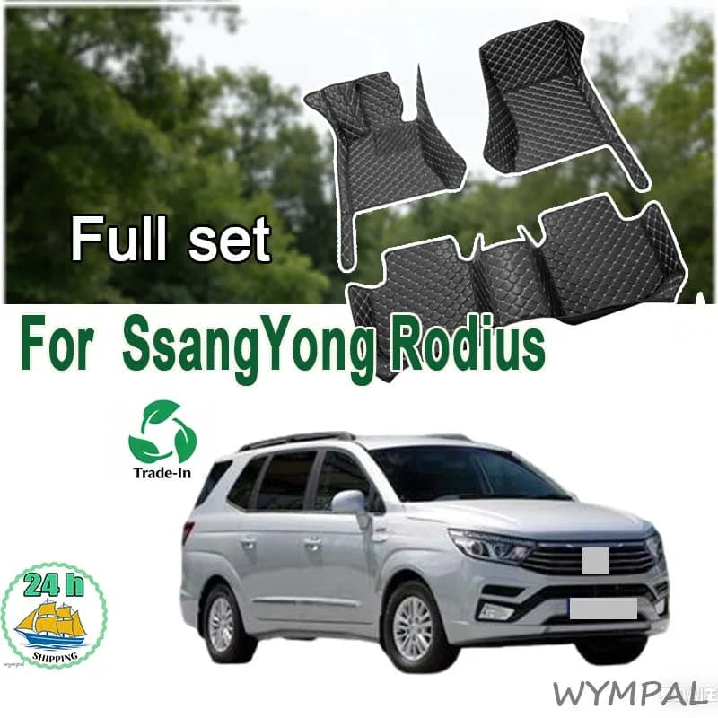 Car mats for SsangYong Rodius Tourism Korando Tourism MK2 2012 ~ 2019 coverage Pad Anti-sporco floors Car mat Car mats Car mats