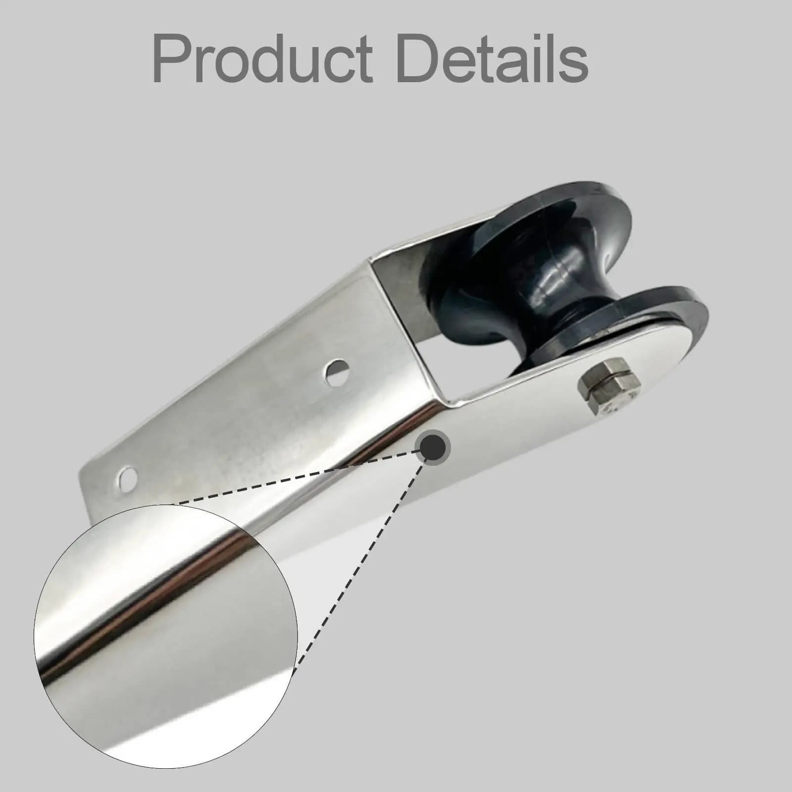 Stainless Boat Anchor Roller Rest for Fishing Boats Bow Mount