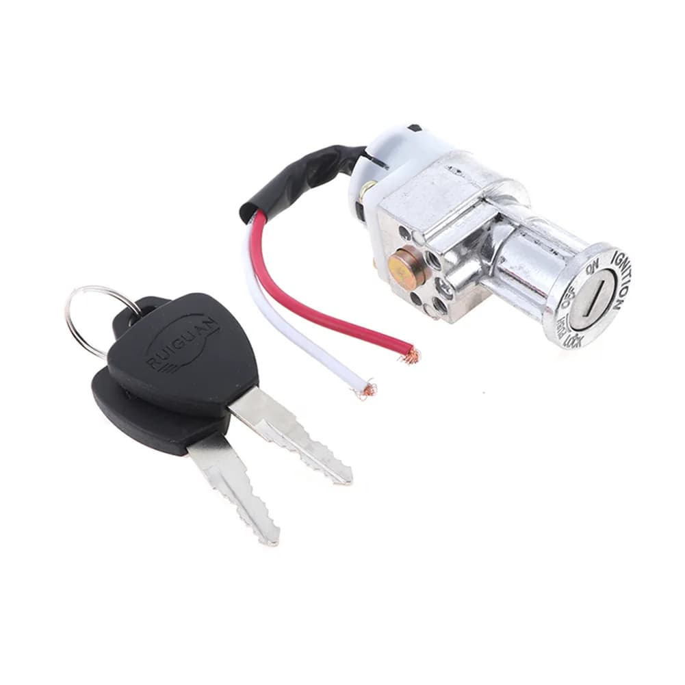 Mini cilindro di blocco caricatore batteria moto con 2 chiavi per nucleo di blocco parte veicolo elettrico scooter bici elettrica