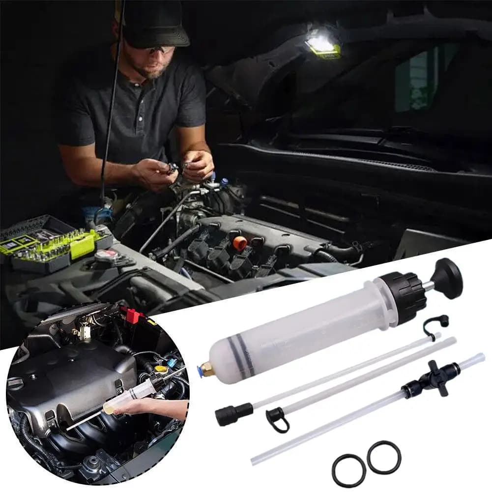 Estrattore di fluido olio per auto Pompa per siringa per liquido freni Pompa per olio Pompa manuale Trasferimento Aspirazione sottovuoto Cambia siringa manuale per carburante N0J5