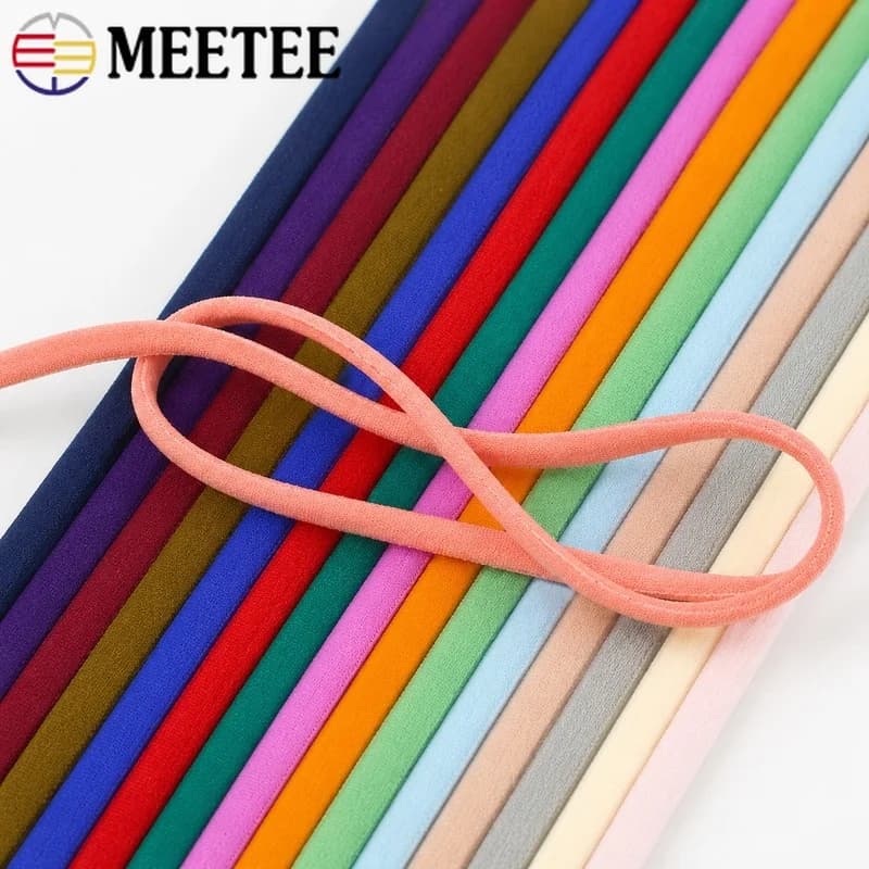 10/20Meters 3mm/5mm Round Nylon Elastic Rope Rubber Band for Ear Hanger Shoes Mask Strap Stretch Cord DIY Sewing Accessories Kit