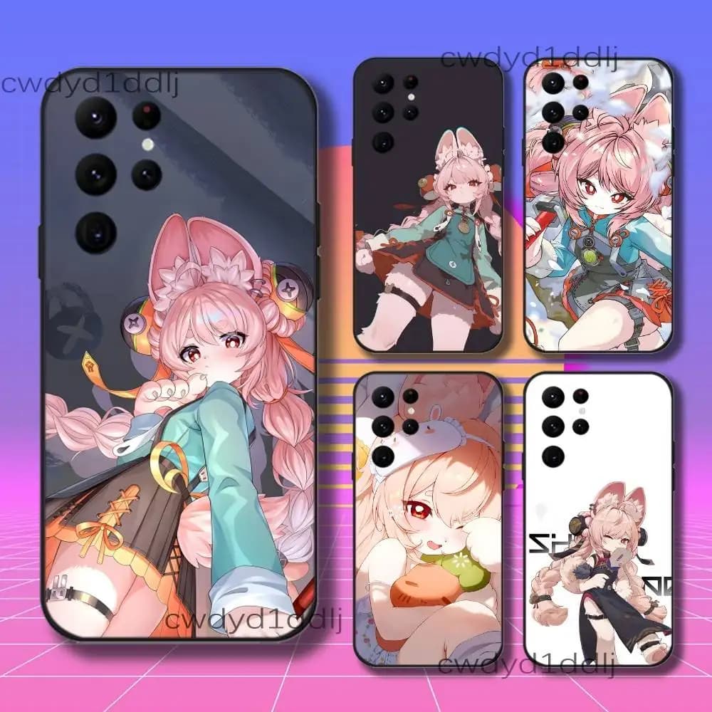 Custodia per telefono Zhao Z-Zenless Zone Zero ZZZ per Samsung S10, S21, FE, S21, S26, S25, S24, S23, Ultra, S9, S22, Plus in silicone nero antiurto