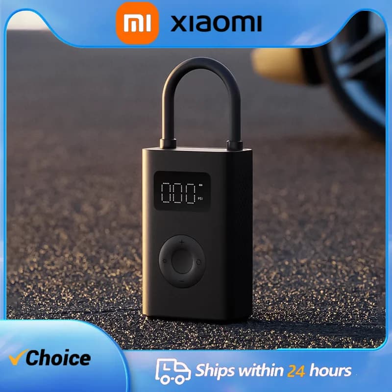 Xiaomi Mijia Pompa per auto elettrica portatile 2 Portatile 150PSI LED ad alta potenza Multiutensile Gonfiatore Led Rilevamento della pressione dei pneumatici
