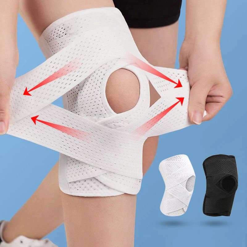 1PC Ginocchiera sportiva Uomo Donna Ginocchiere elastiche pressurizzate Supporto per ginocchio Protezione per articolazioni Fitness Pallavolo Protezione per tutore