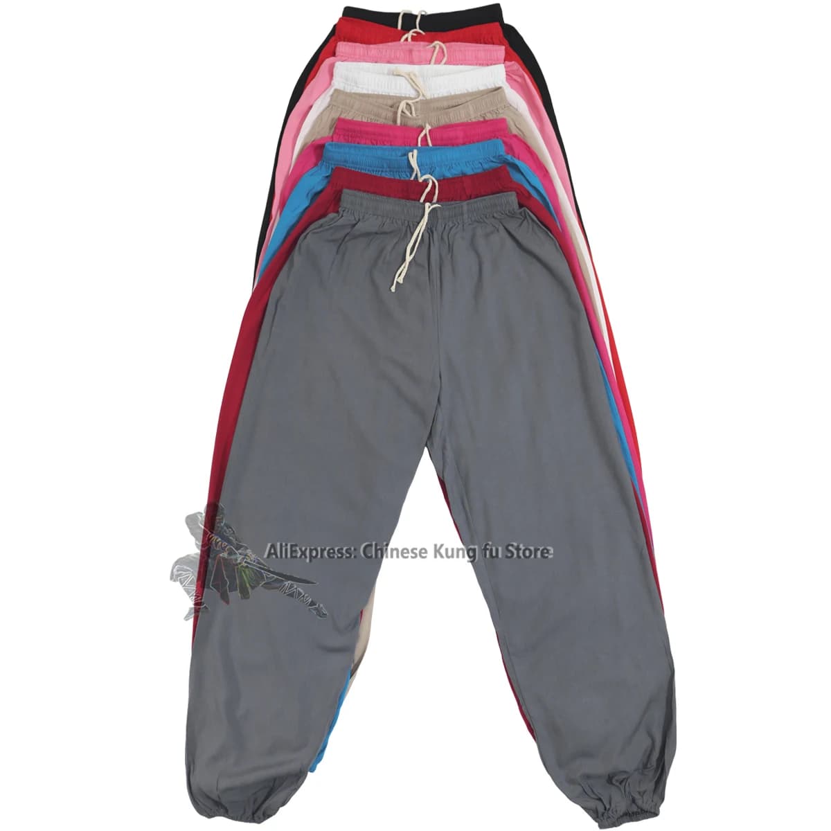 Pantaloni estivi in cotone per Tai Chi, Kung Fu, Qigong, Yoga, Meditazione e Arti Marziali