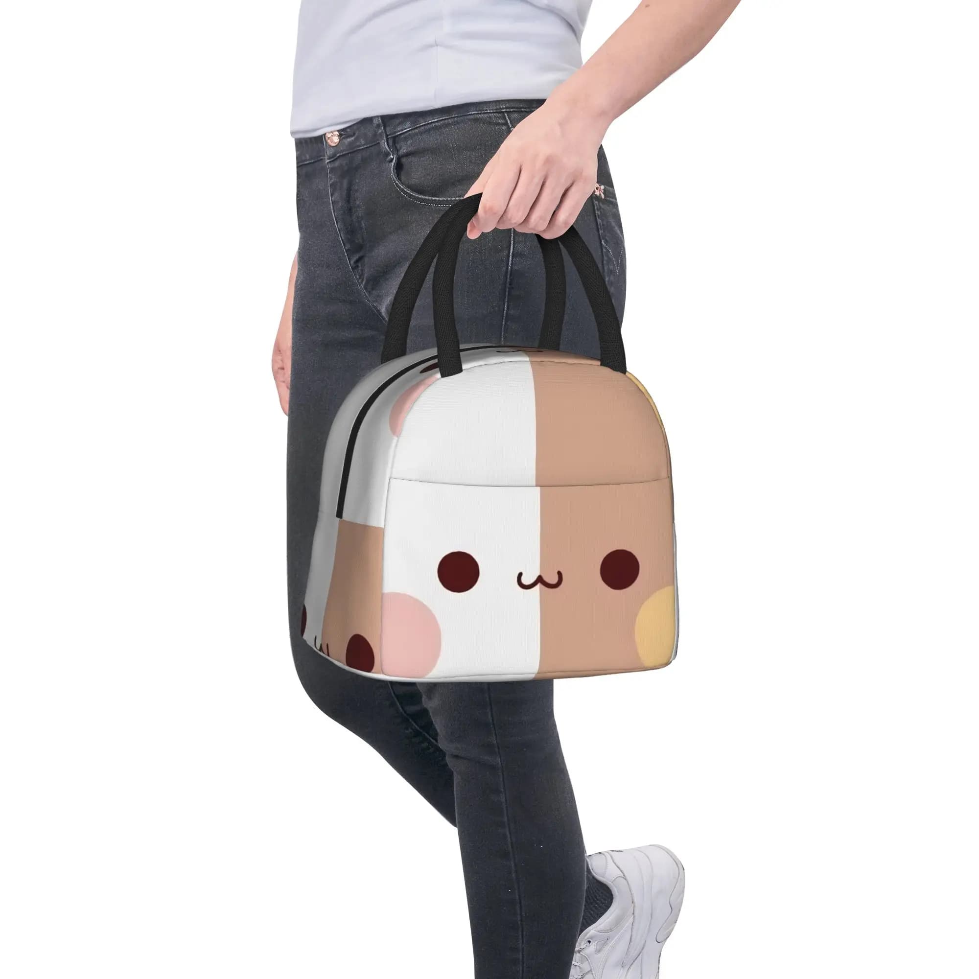 Borsa Termica per Pranzo con Personaggi Bubu Dudu, Contenitore Isolato, Borsa Frigo Impermeabile, Borsa Porta Pranzo per Scuola e Picnic
